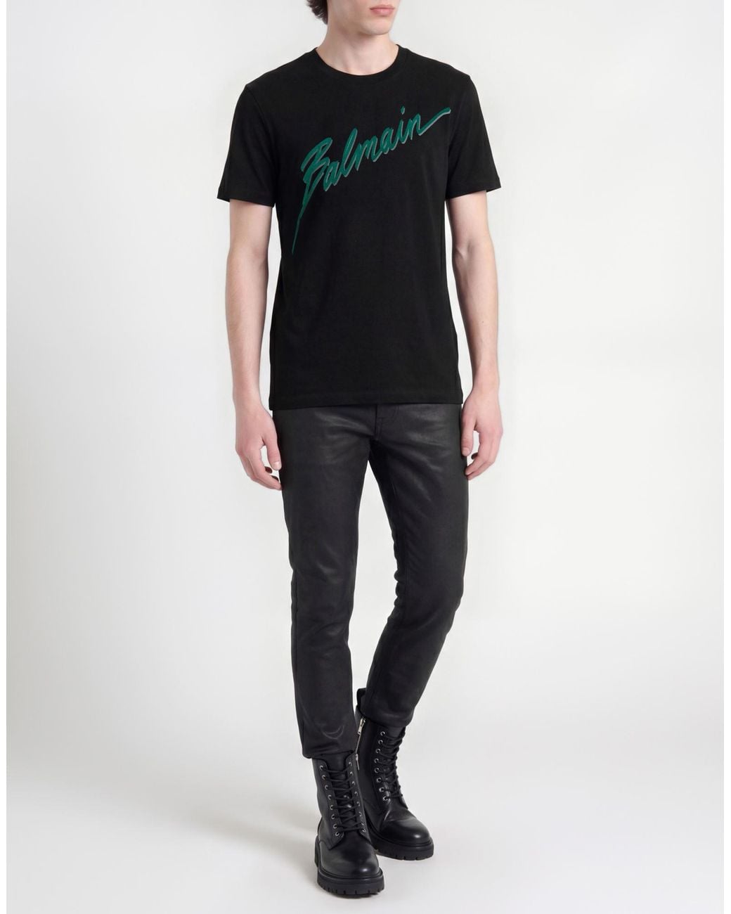 Balmain Black T-Shirt for men