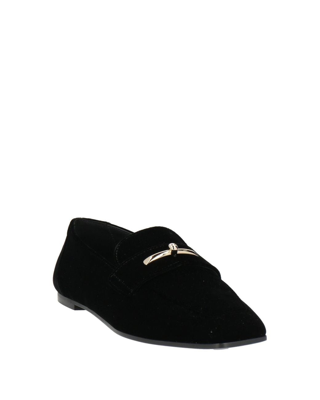Emporio Armani Black Loafers Textile Fibers