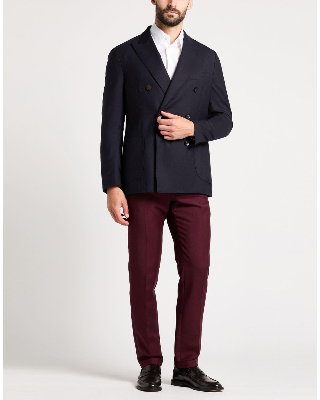 Lardini Blue Blazer Virgin Wool, Elastane for men