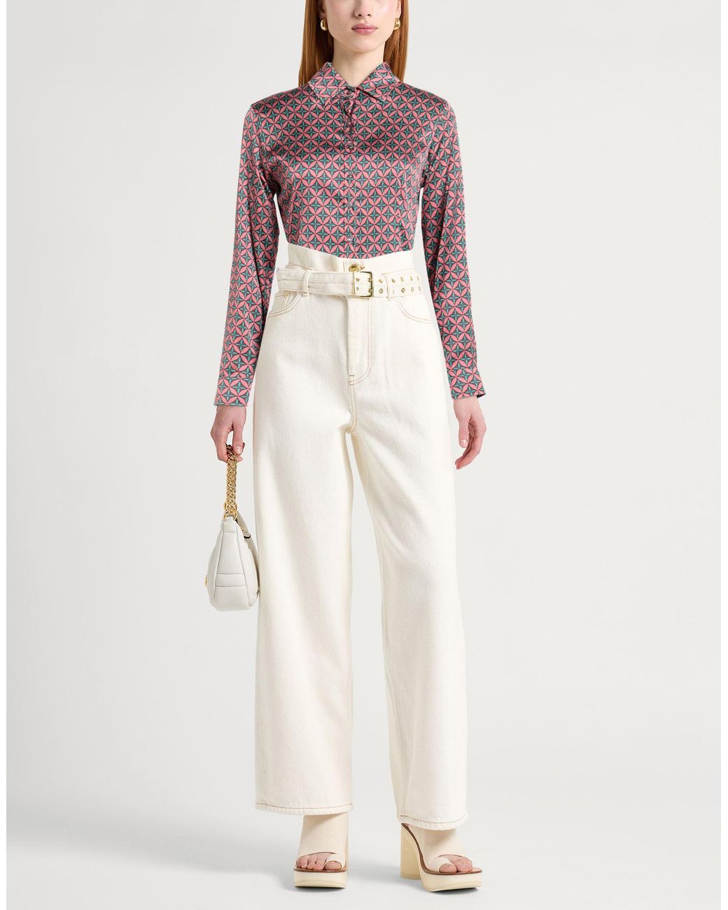 Robert Friedman Red Shirt Viscose, Elastane