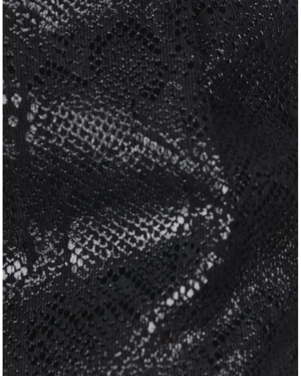 8pm Black Shorts & Bermuda Shorts Polyester, Nylon, Elastane