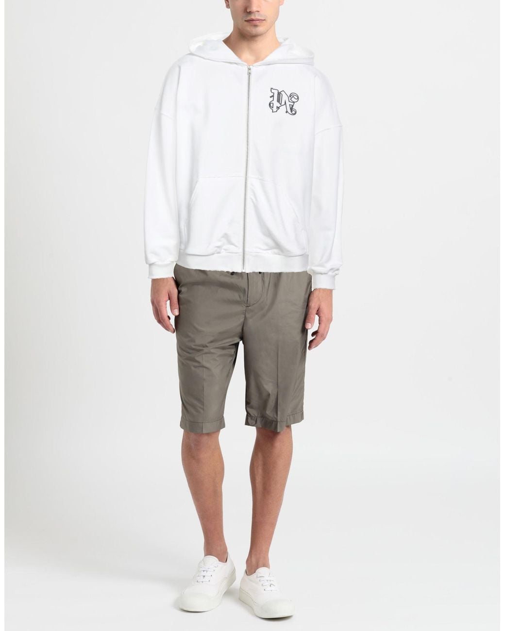 Palm Angels White Sweatshirt for men
