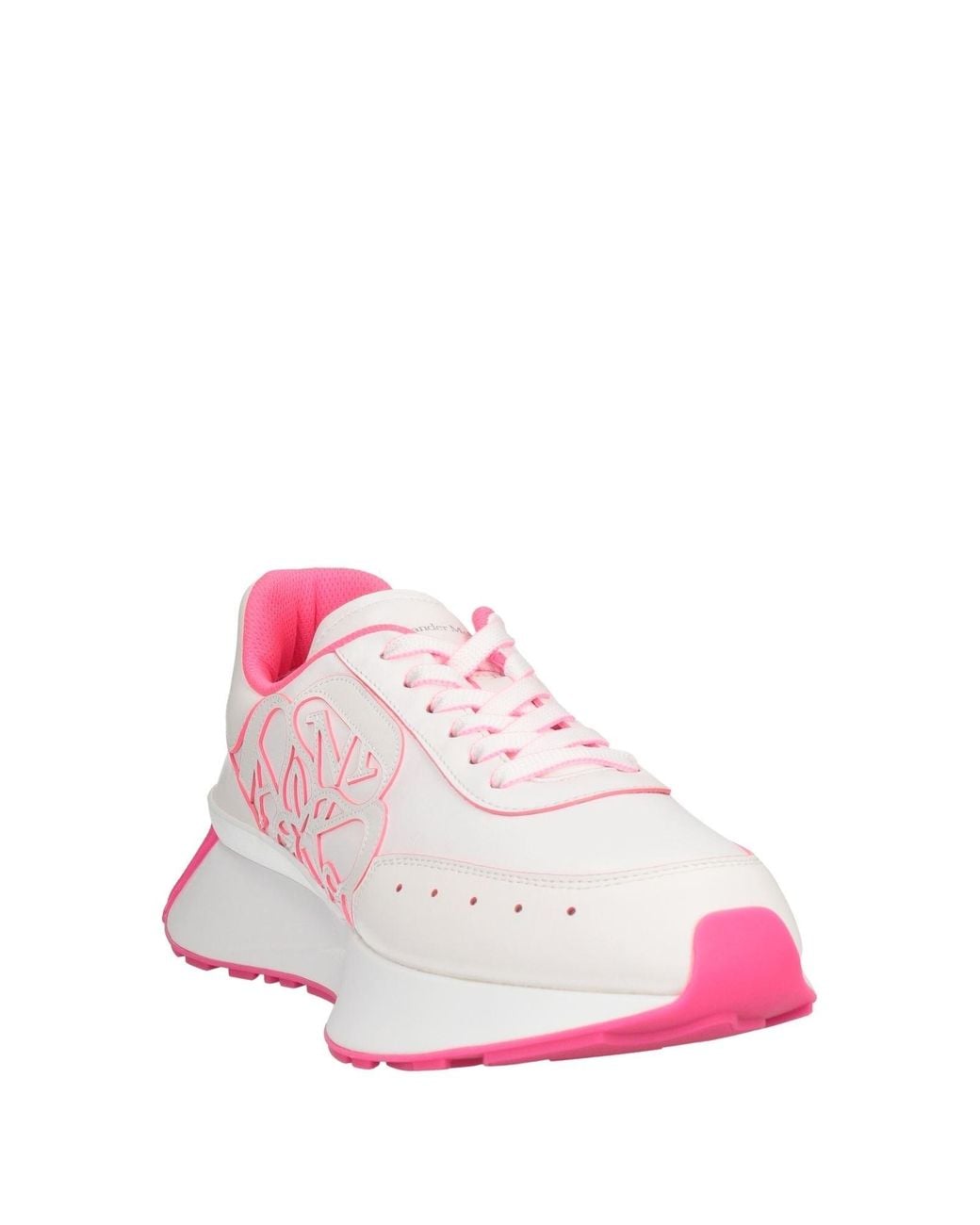 McQueen Pink Sneakers Soft Leather