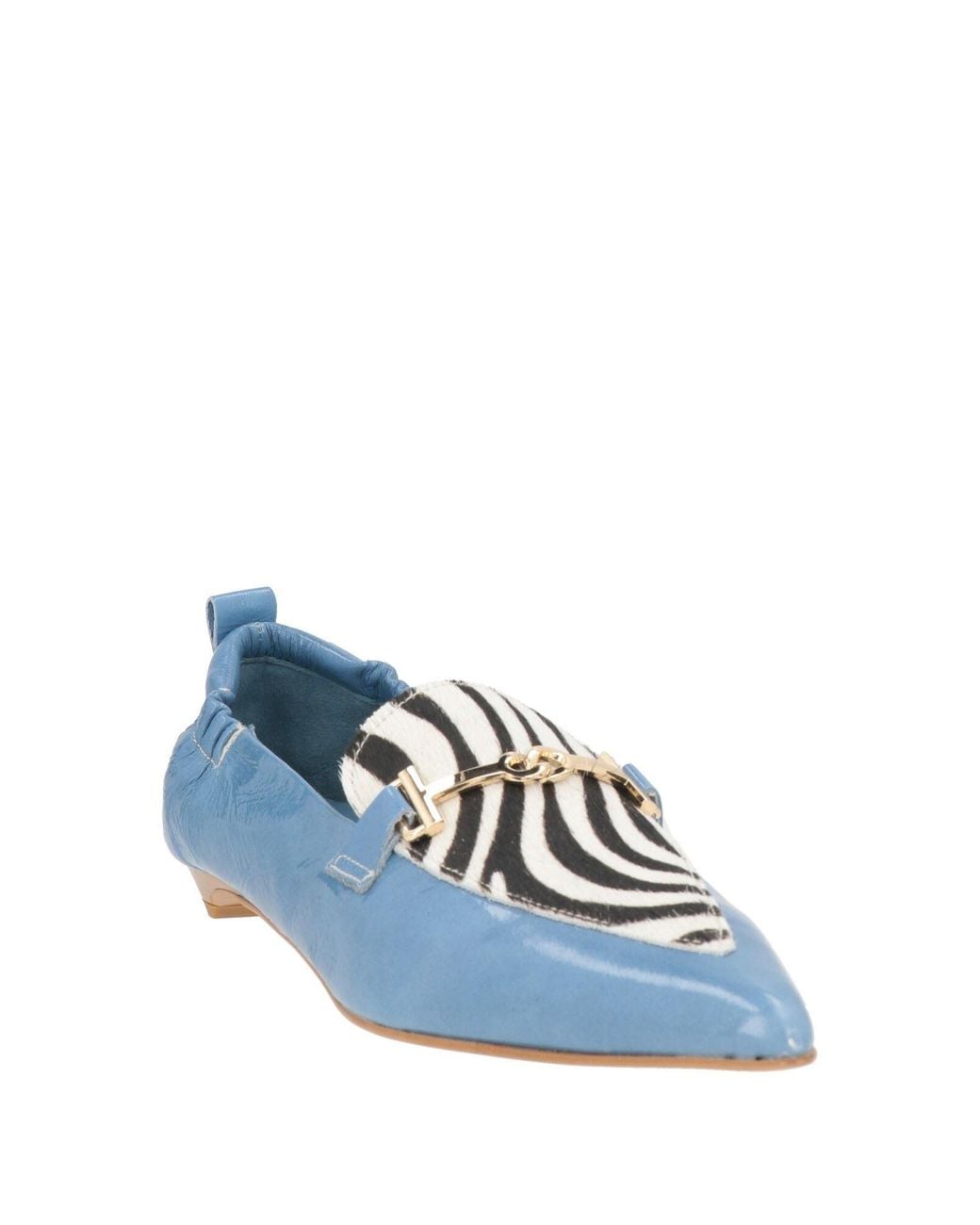 Divine Follie Blue Ballet Flats