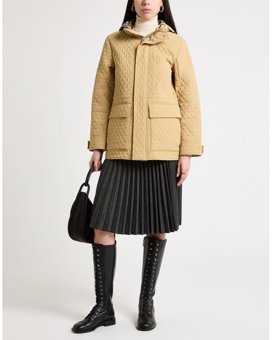 Burberry Natural Sand Puffer Polyamide