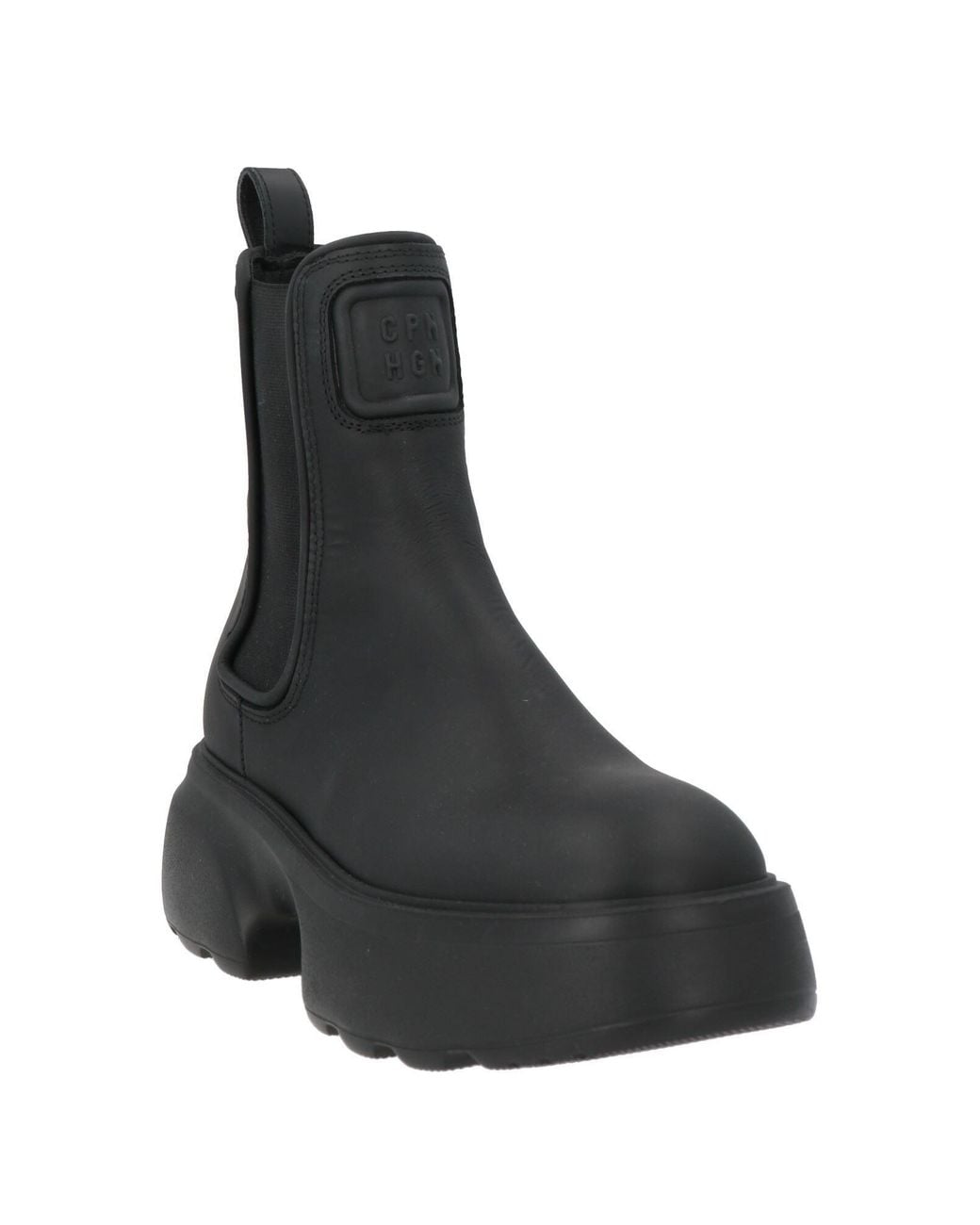 Copenhagen Shoes Black Ankle Boots Calfskin