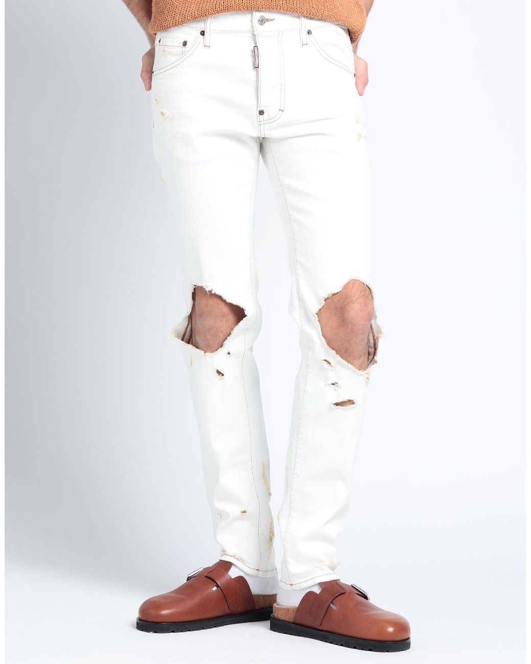 DSquared² White Jeans for men