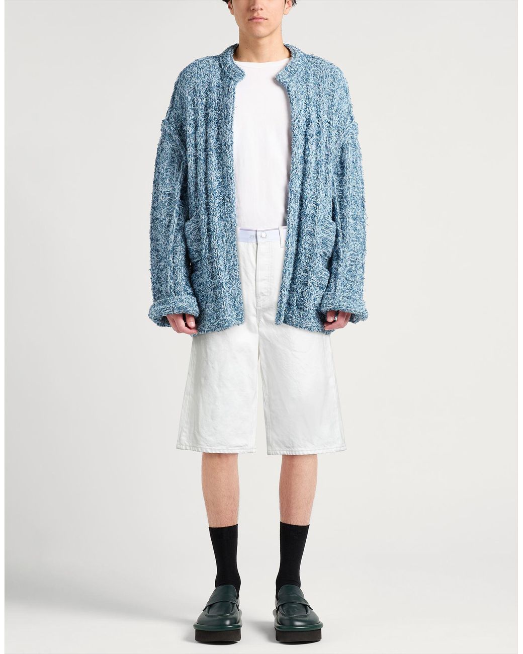 Alexander Wang White Denim Shorts for men