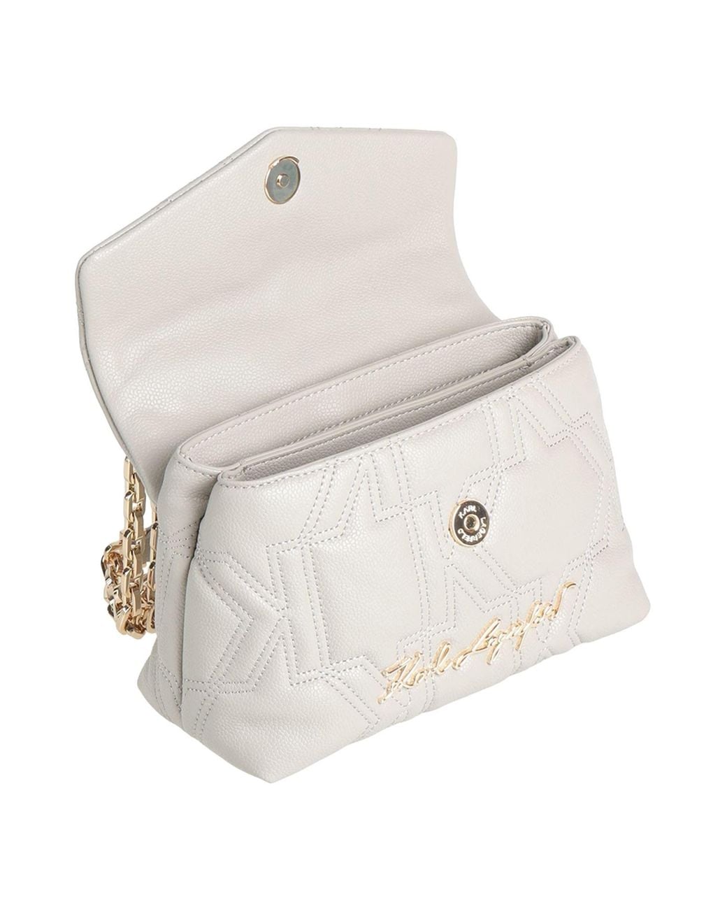 Karl Lagerfeld White Shoulder Bag