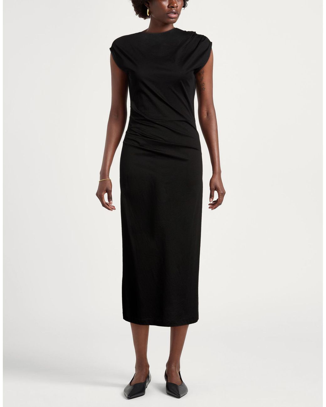 Ottod'Ame Black Midi Dresses