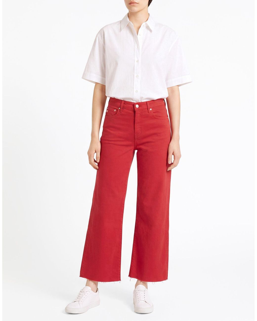 AG Jeans Red Jeans Cotton, Lyocell, Elastane