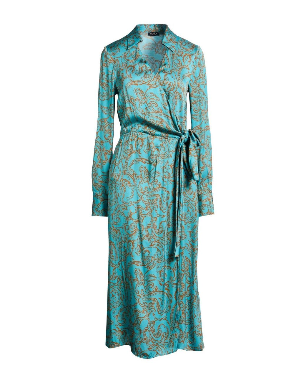 Liu Jo Green Midi Dress Viscose