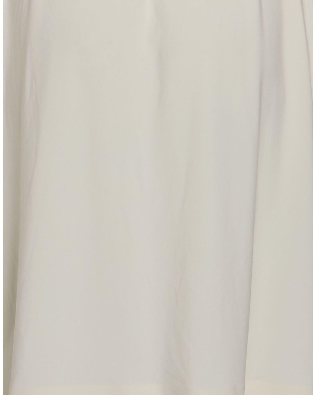 Max Mara White Overcoat & Trench Coat Polyester, Elastane