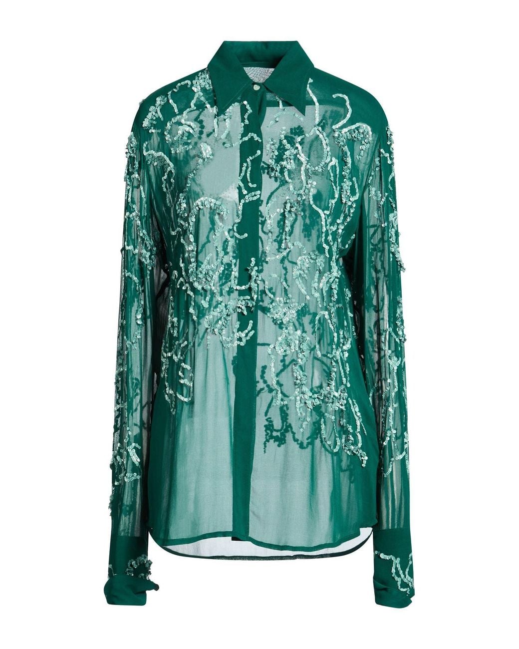 Dries Van Noten Green Shirts