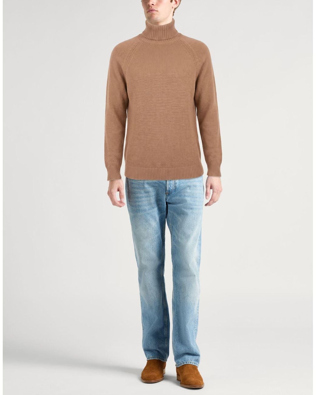 Lardini Brown Turtlenecks for men