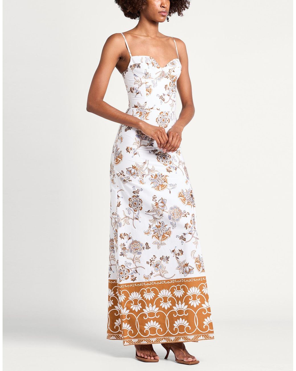 Eleventy White Maxi Dress Cotton