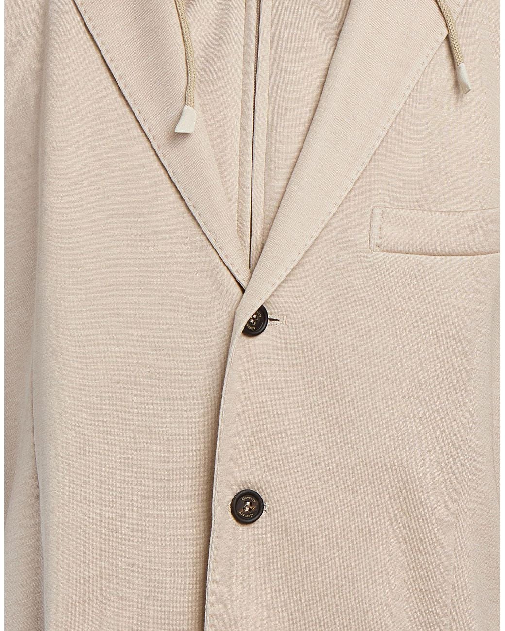 Eleventy Natural Platinum Blazer Silk, Cotton, Polyamide for men
