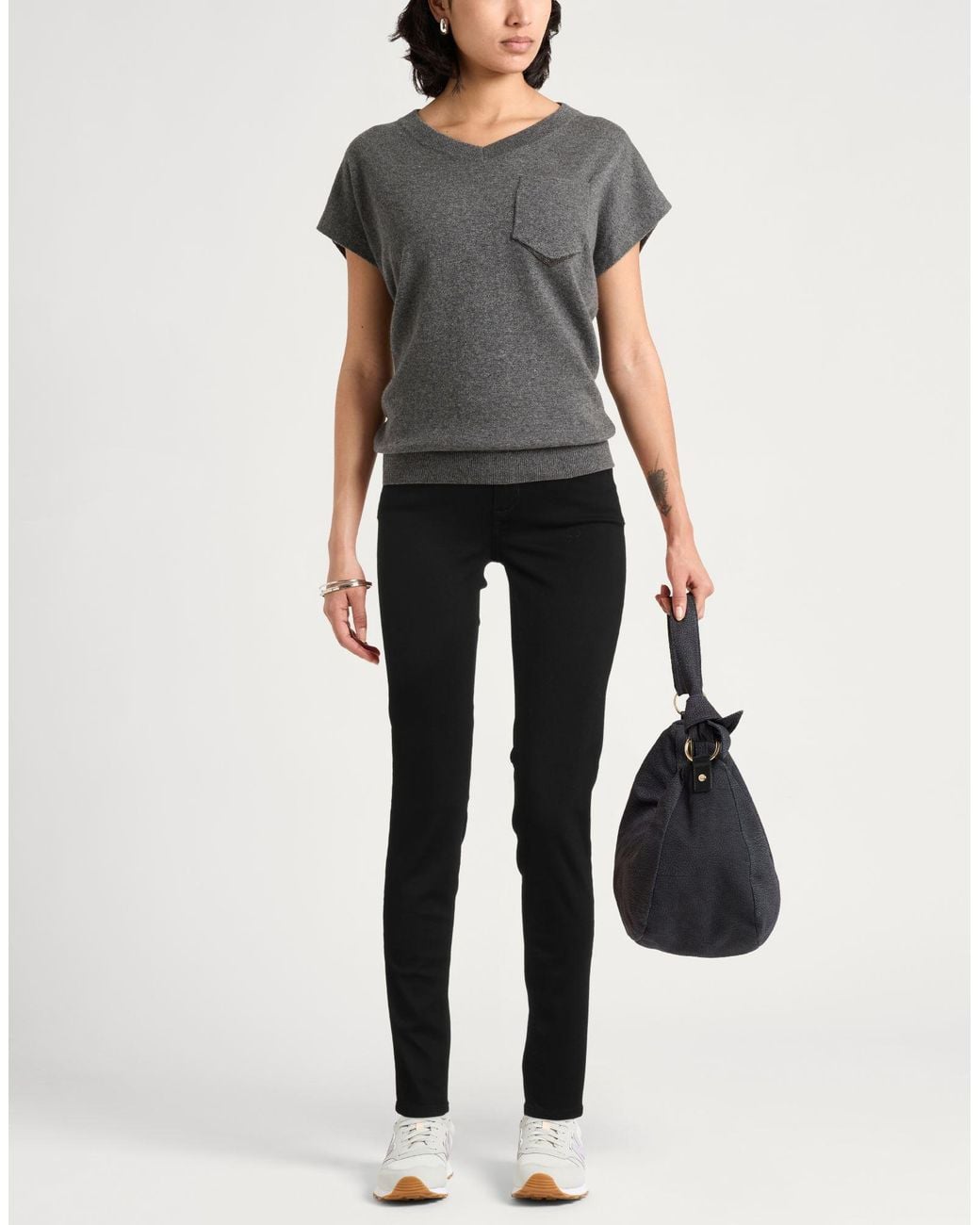 Liu Jo Black Jeans Cotton, Elastomultiester, Elastane