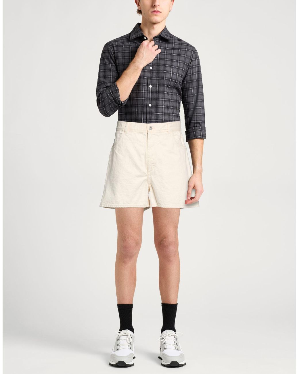 Jil Sander Natural Denim Shorts for men