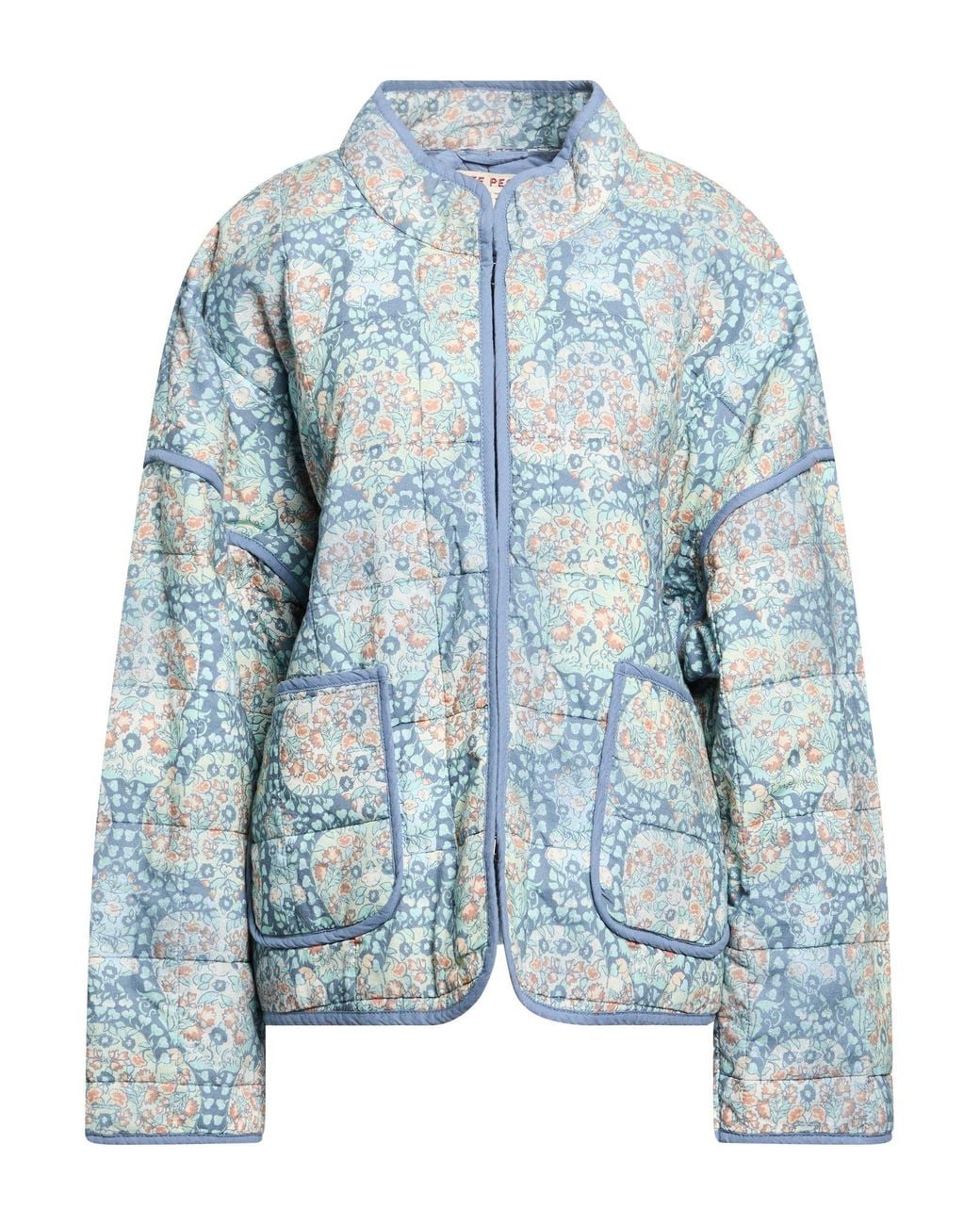 Free People Blue Puffer Cotton