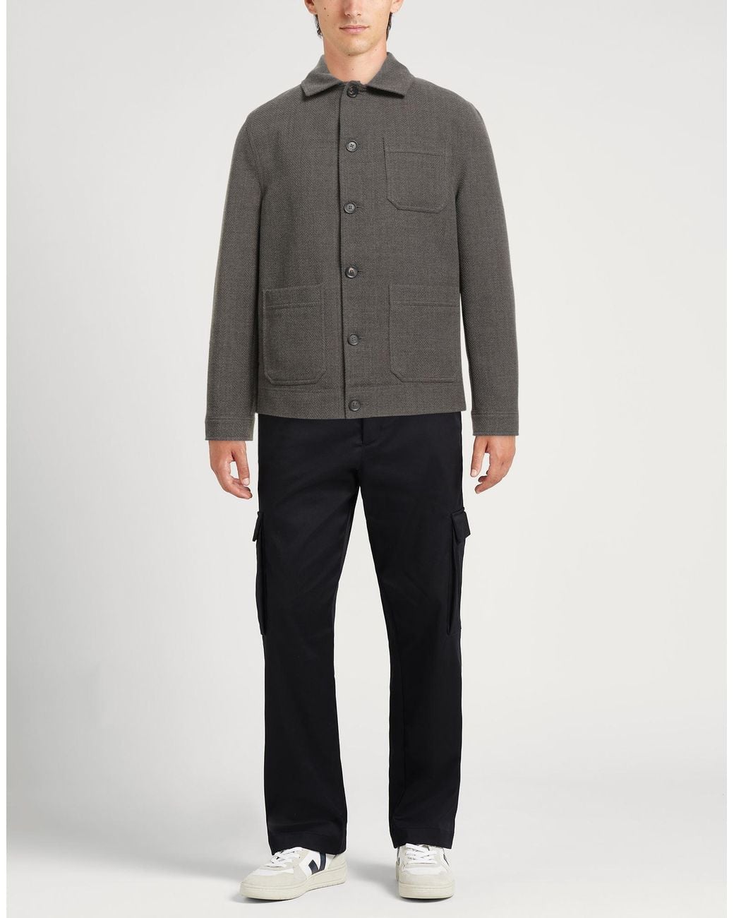 Circolo 1901 Gray Jacket Virgin Wool, Cotton for men