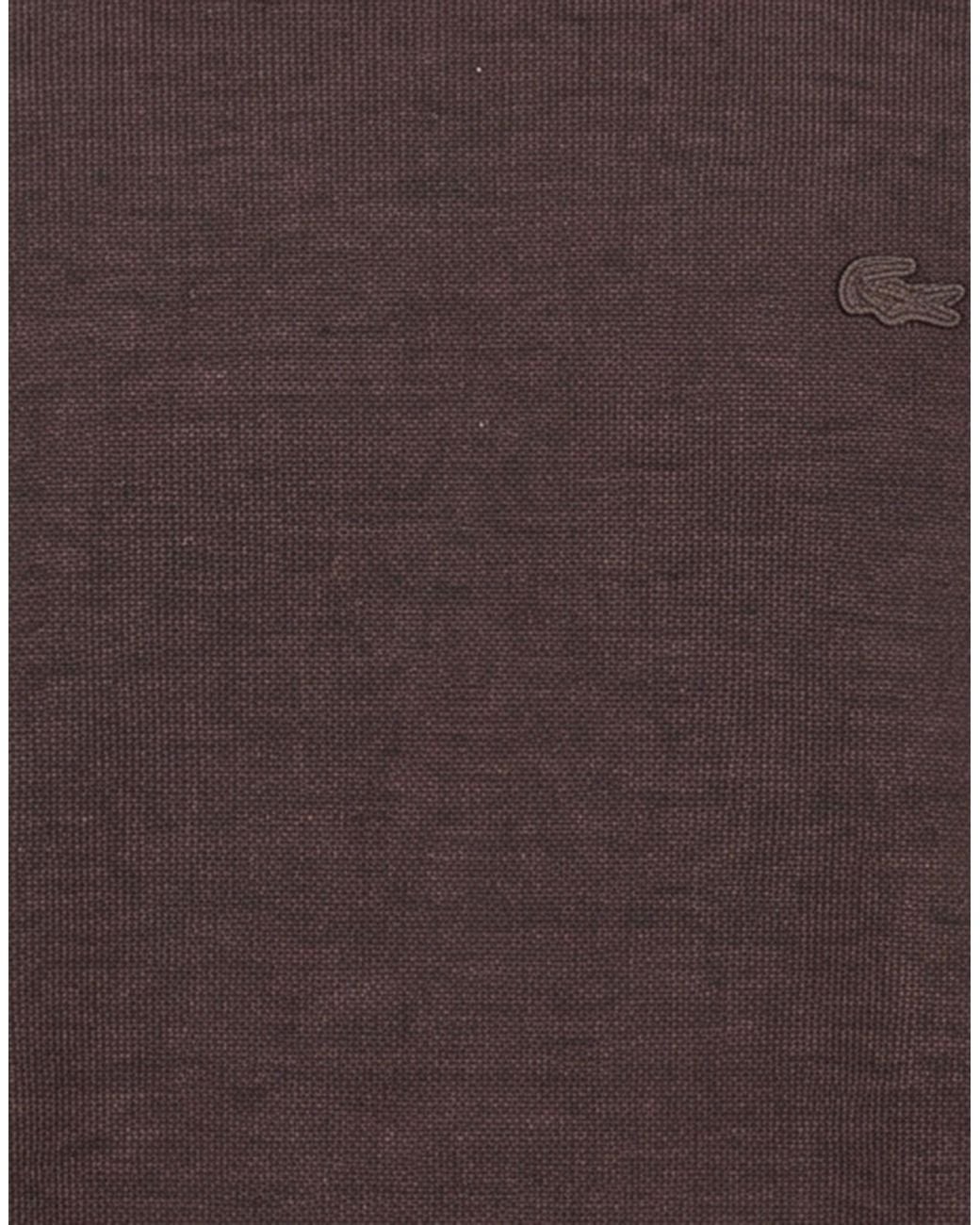 Lacoste Brown Dark Turtleneck Wool for men