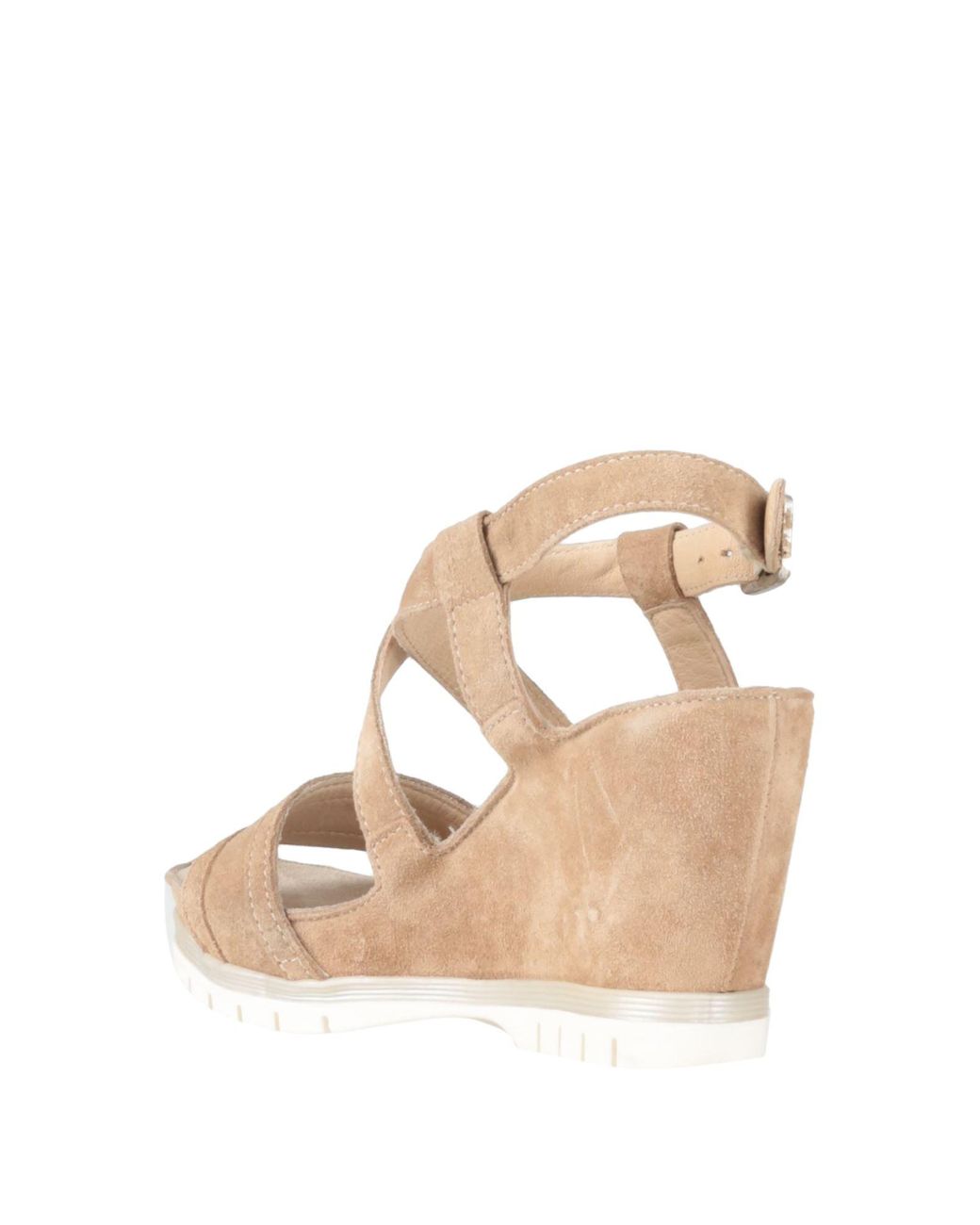 Khrio Leather Sandals in Beige (Natural) - Lyst