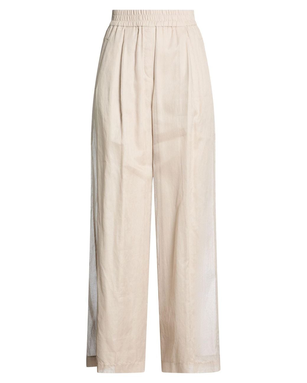 Brunello Cucinelli White Pants Cotton