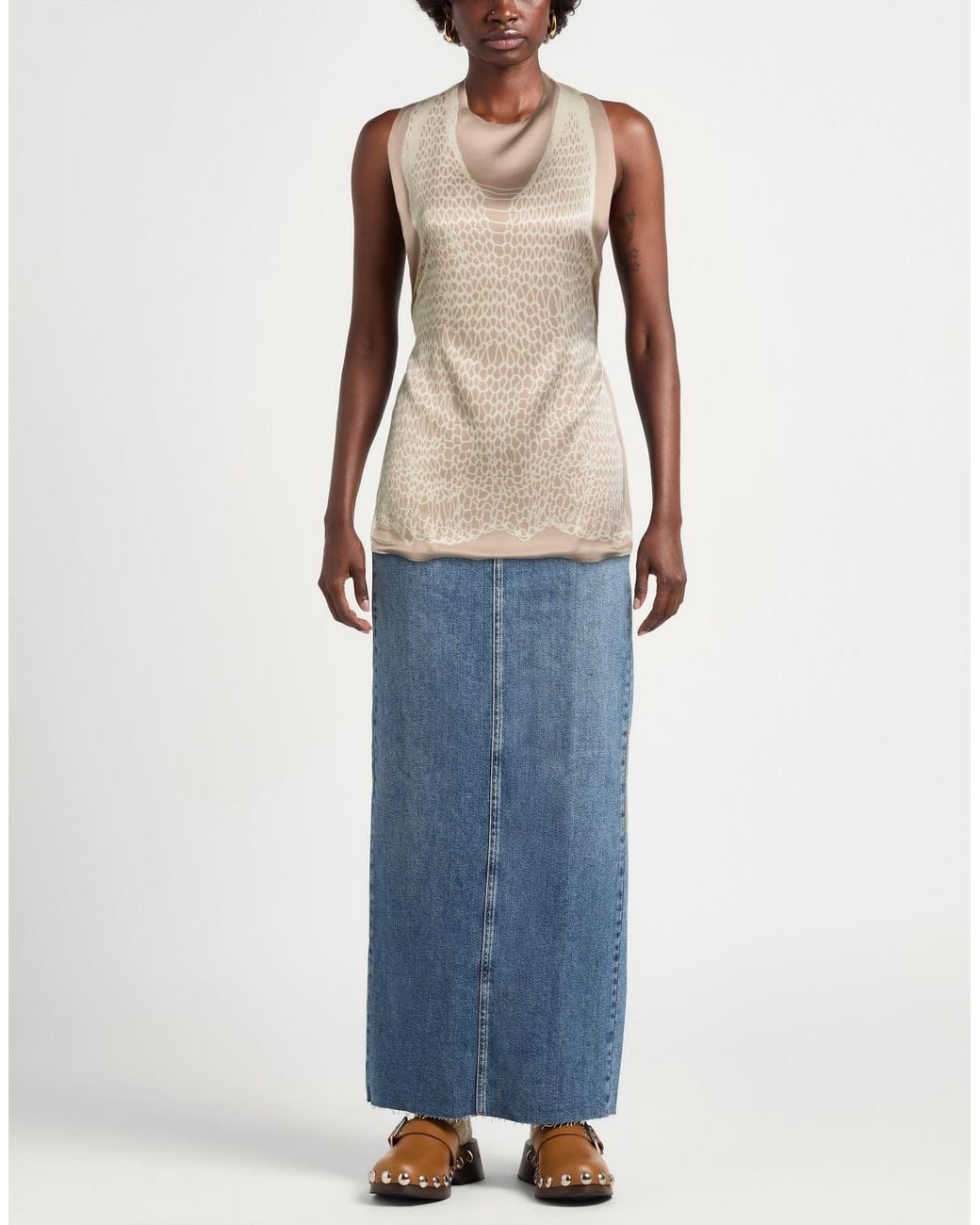 Top Sportmax de color Natural