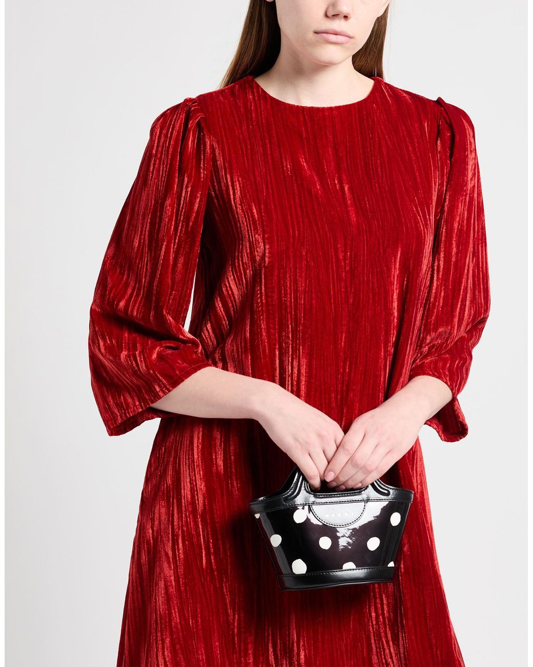 CROCHÈ Red Mini Dress