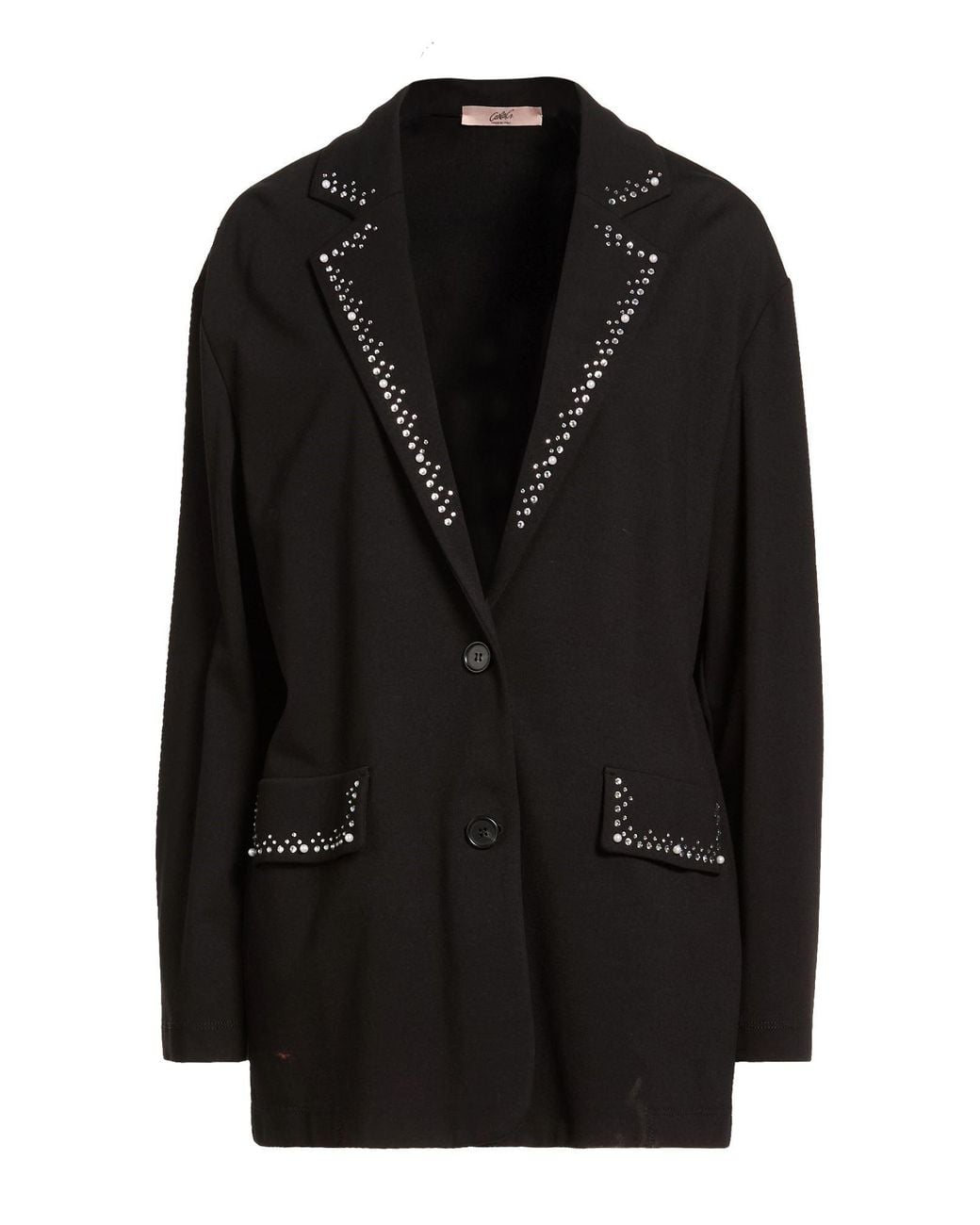 Carla G Black Blazer Viscose, Polyamide, Elastane