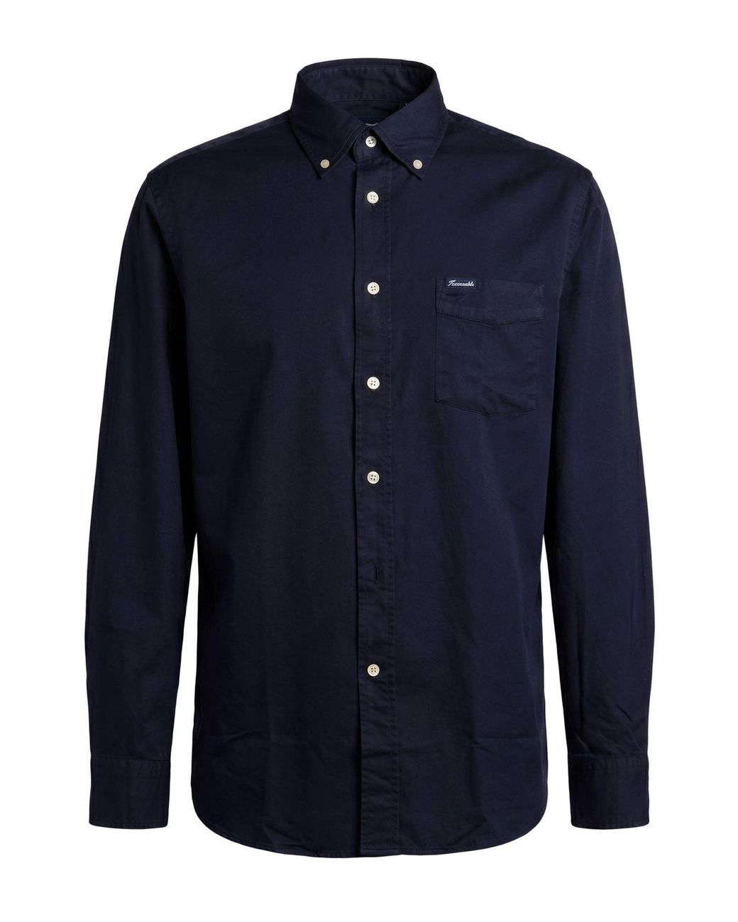 Façonnable Blue Midnight Shirt Cotton for men