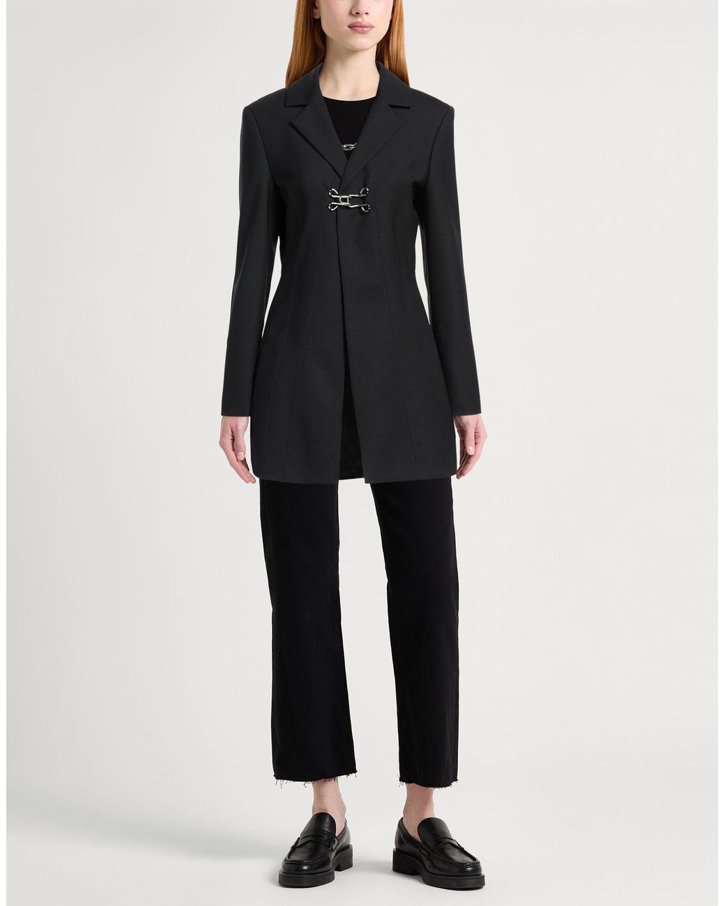 Moschino Black Blazer Polyester, Wool, Elastane