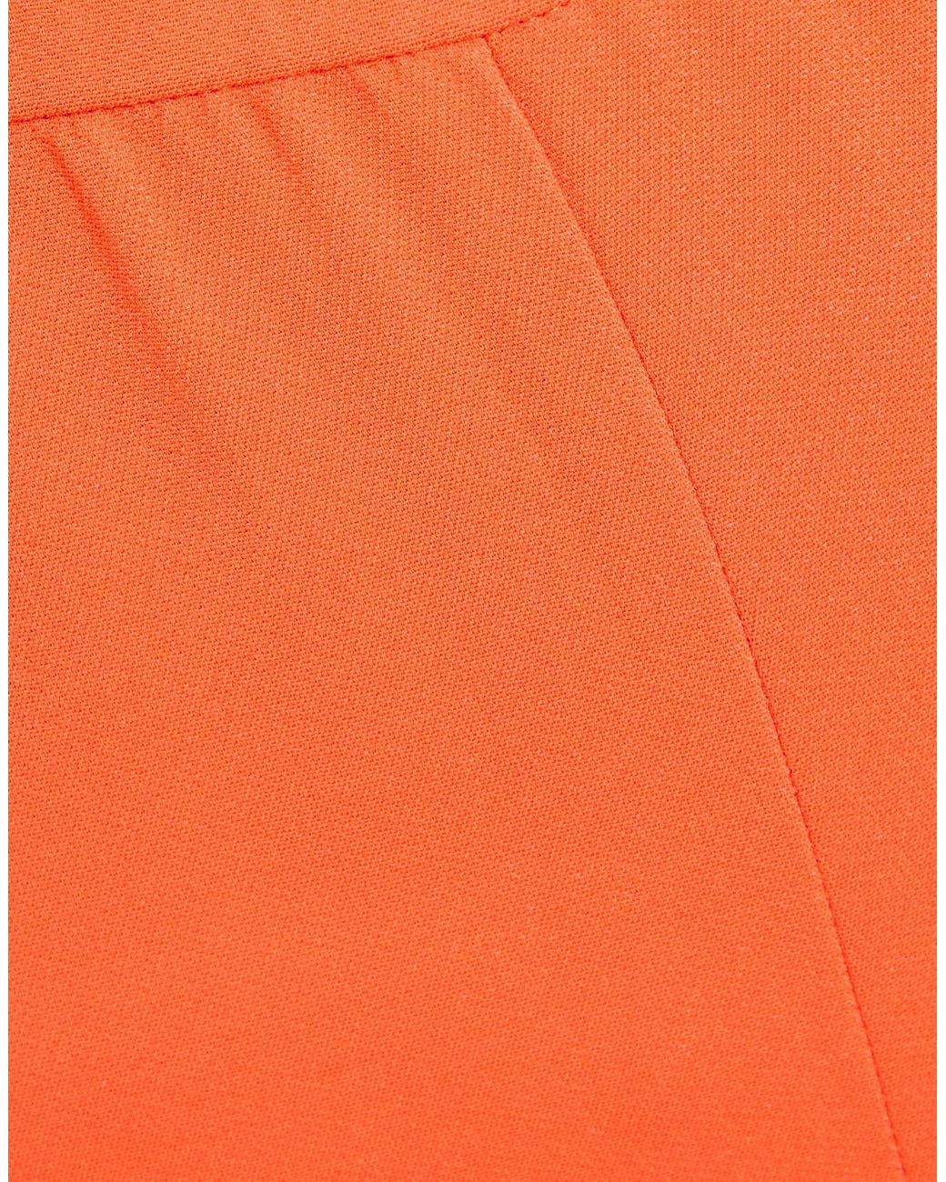 Emilio Pucci Orange Pants Viscose, Elastane