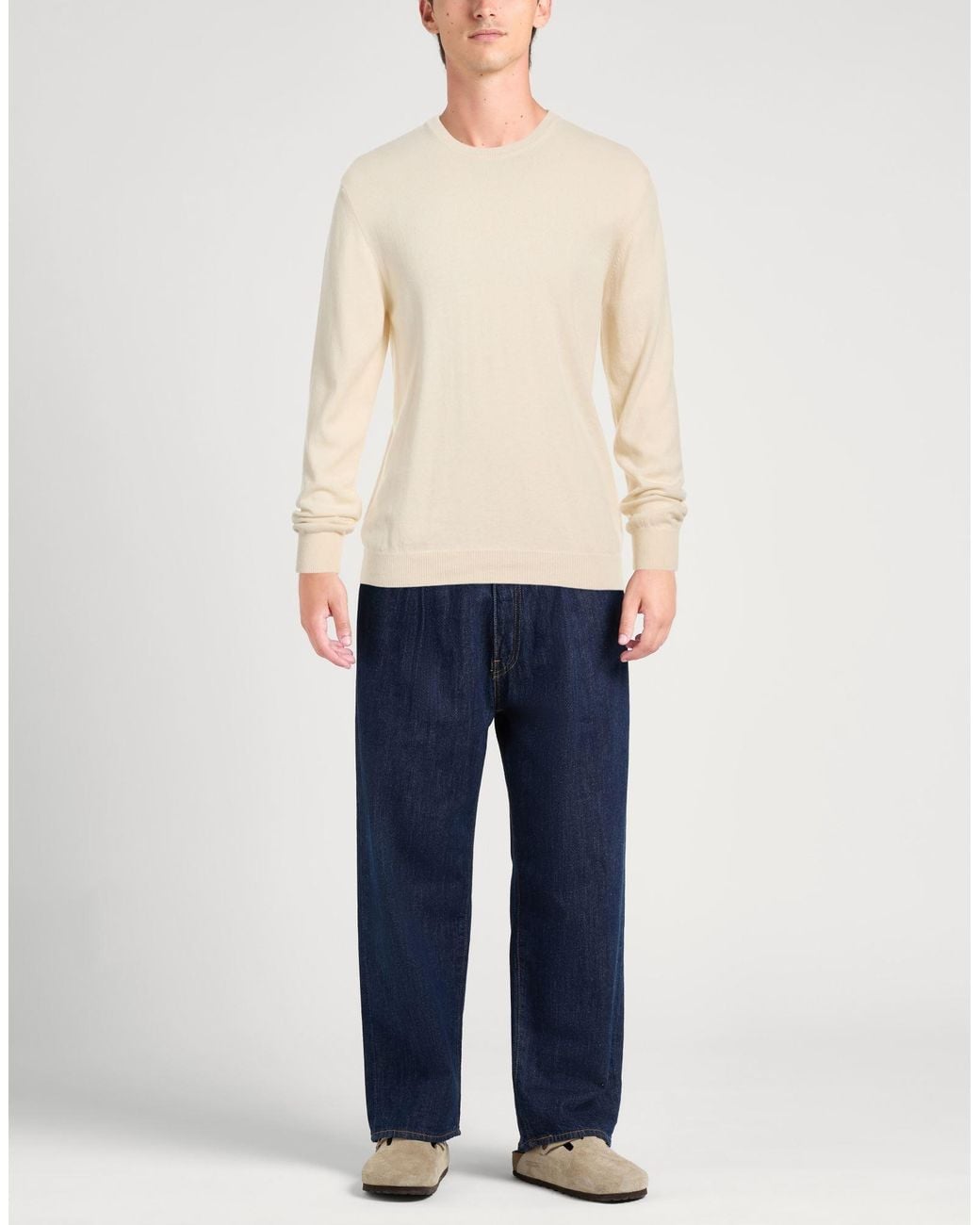 Bellwood White Sweater Cashmere, Silk for men