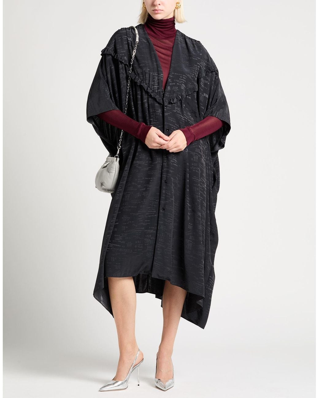 MM6 by Maison Margiela Black Midi Dress
