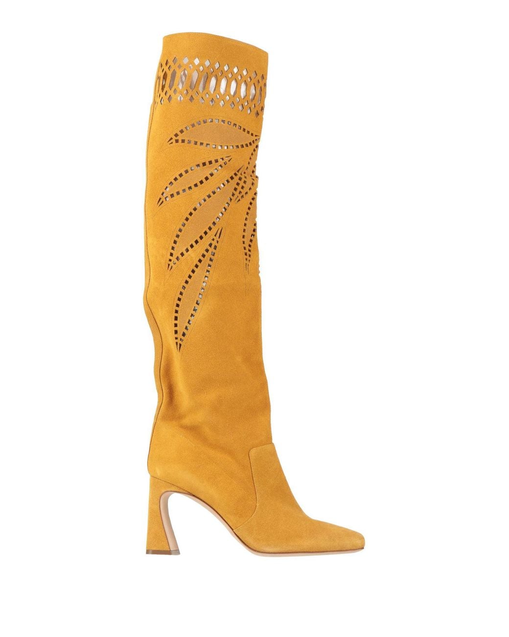 Alberta Ferretti White Boot Leather