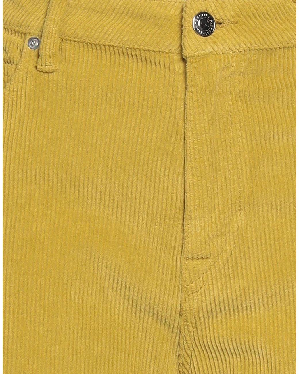 TRUE NYC Yellow Pants Cotton, Lyocell, Elastane