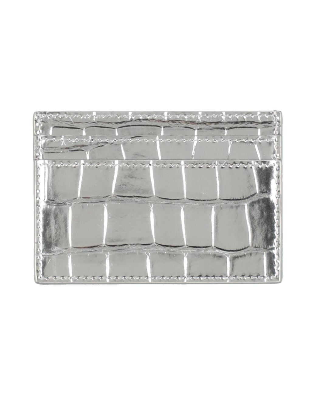Versace Gray Cardholder Leather