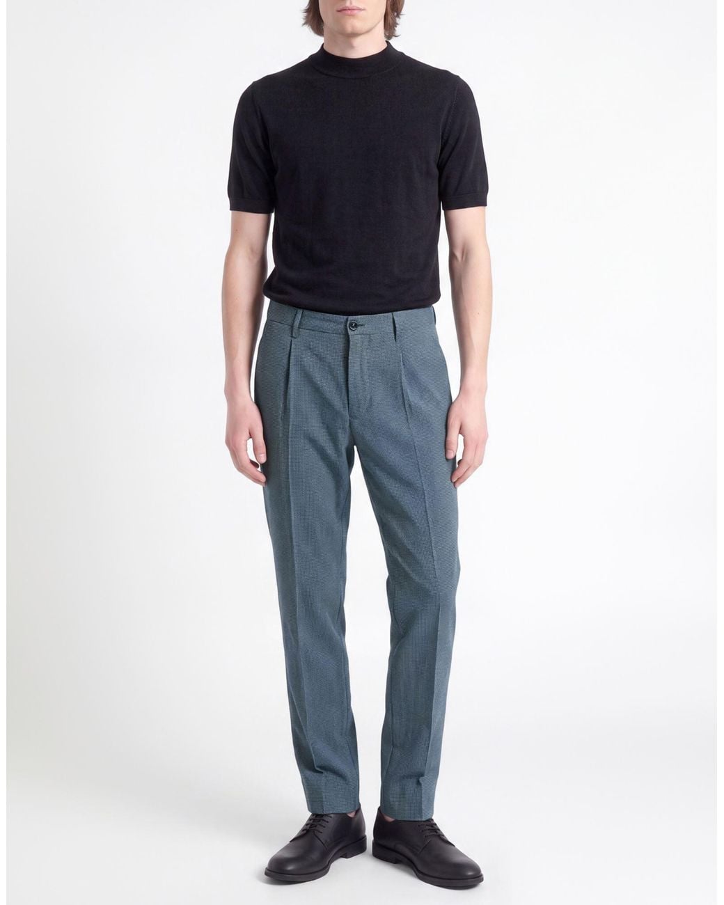 Incotex Blue Midnight Pants Cotton, Polyester, Linen, Viscose for men