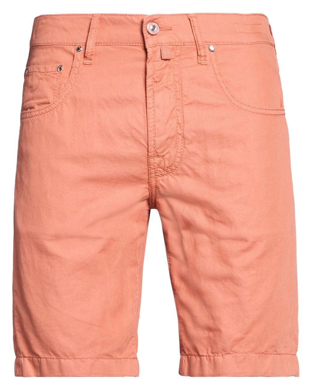 Jacob Cohen Orange Shorts & Bermuda Shorts Cotton, Linen, Lyocell, Elastane for men