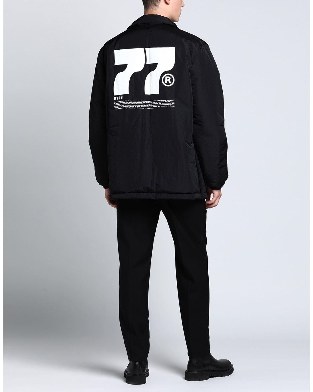 MSGM Black Jacket for men