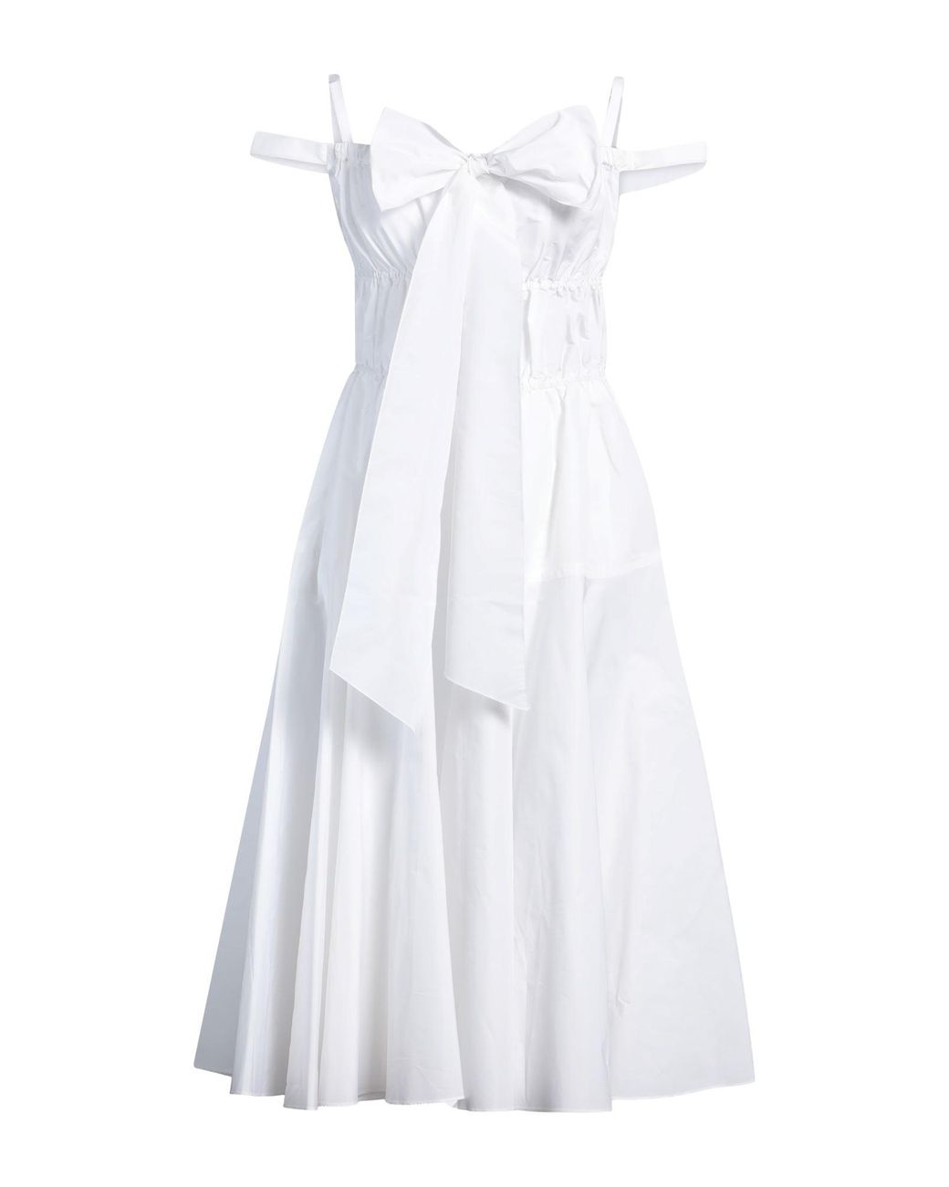 Patou White Maxi Dress Polyester