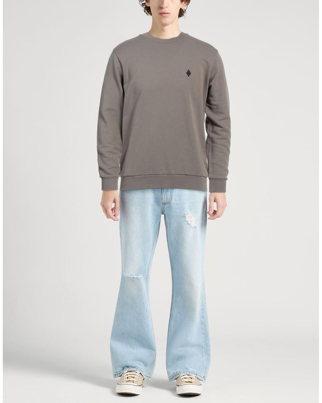 Marcelo Burlon Gray Sweatshirt for men