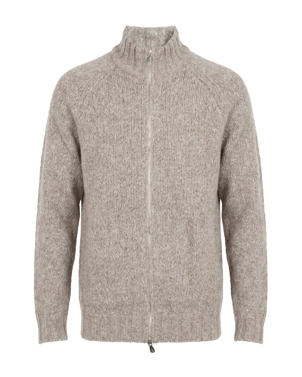 Brunello Cucinelli Gray Cardigan Alpaca Wool, Polyamide, Wool, Cashmere, Silk for men