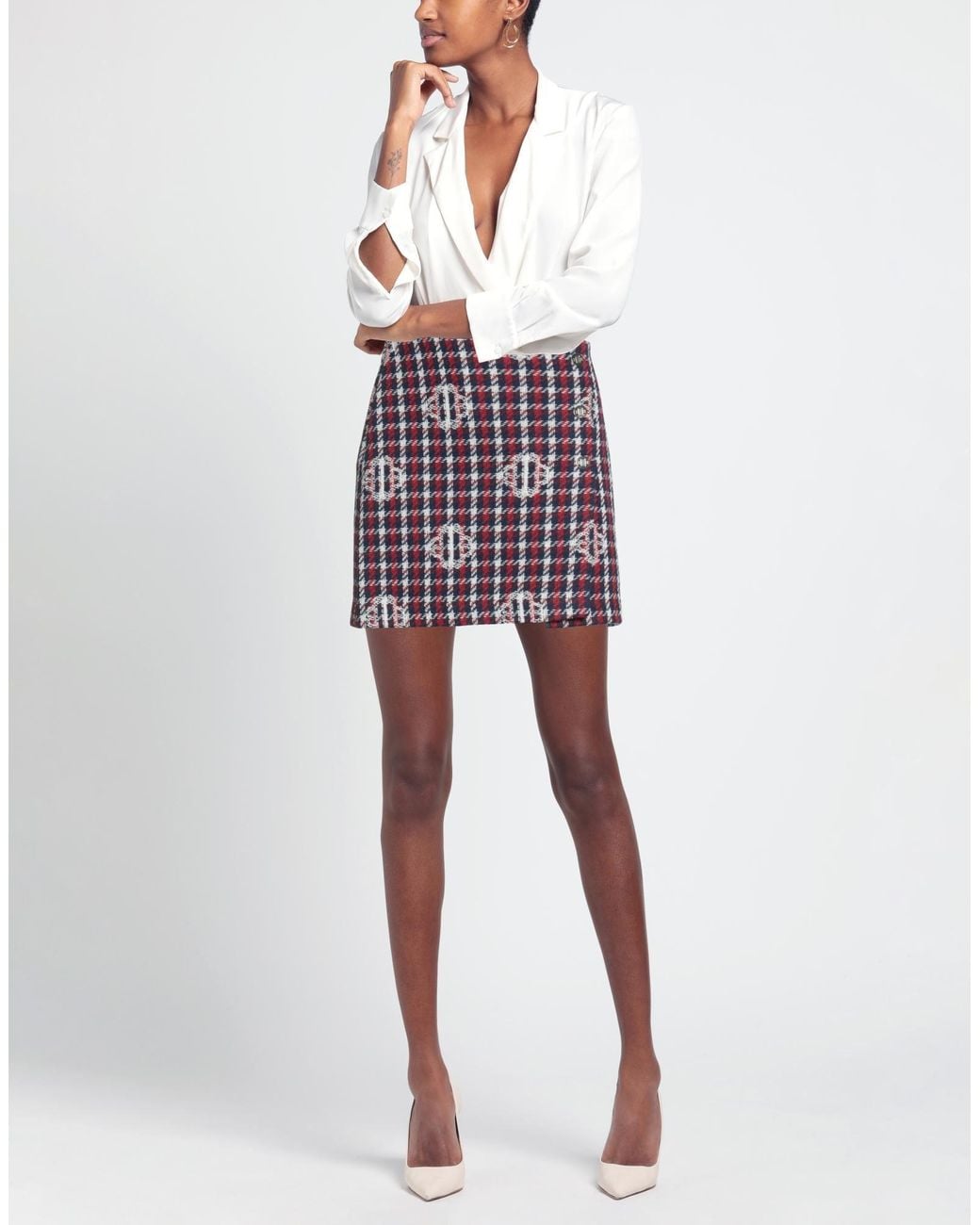 Maje Red Mini Skirt