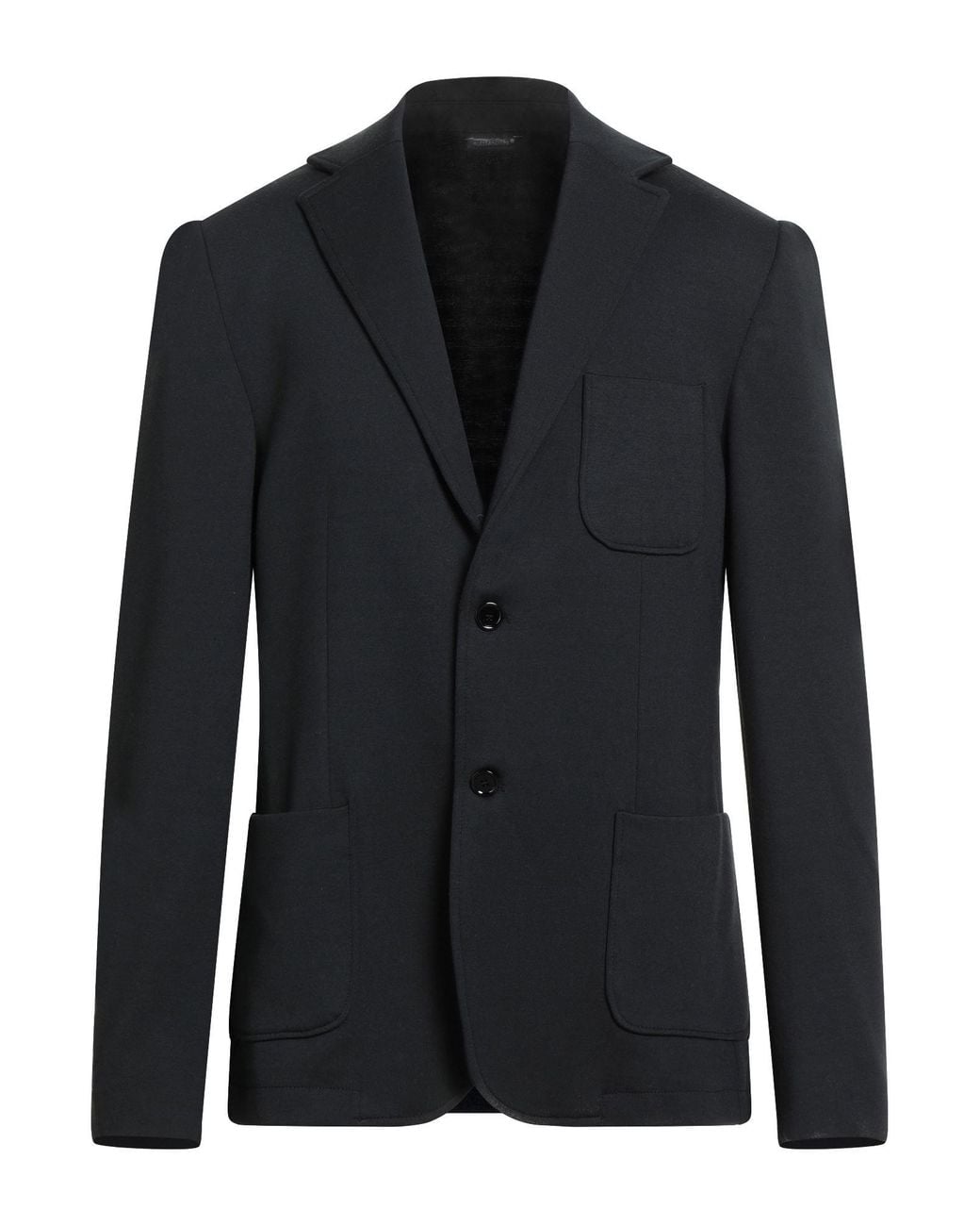 Daniele Alessandrini Black Blazer Polyester, Viscose, Elastane for men
