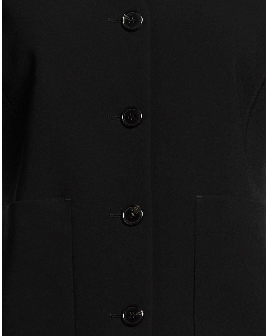 Theory Black Tailored Vest Triacetate, Polyester