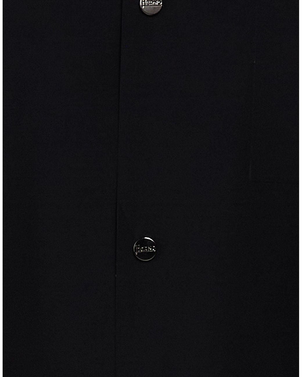 Herno Black Jacket Polyamide, Elastane for men