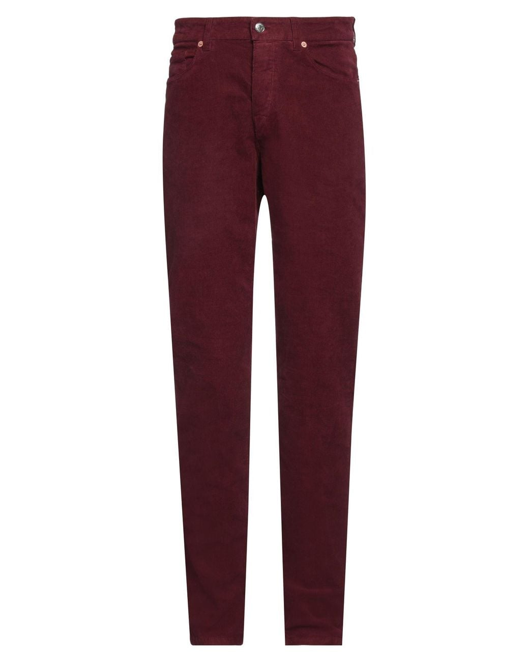 Zadig & Voltaire Red Burgundy Pants Viscose, Cotton for men